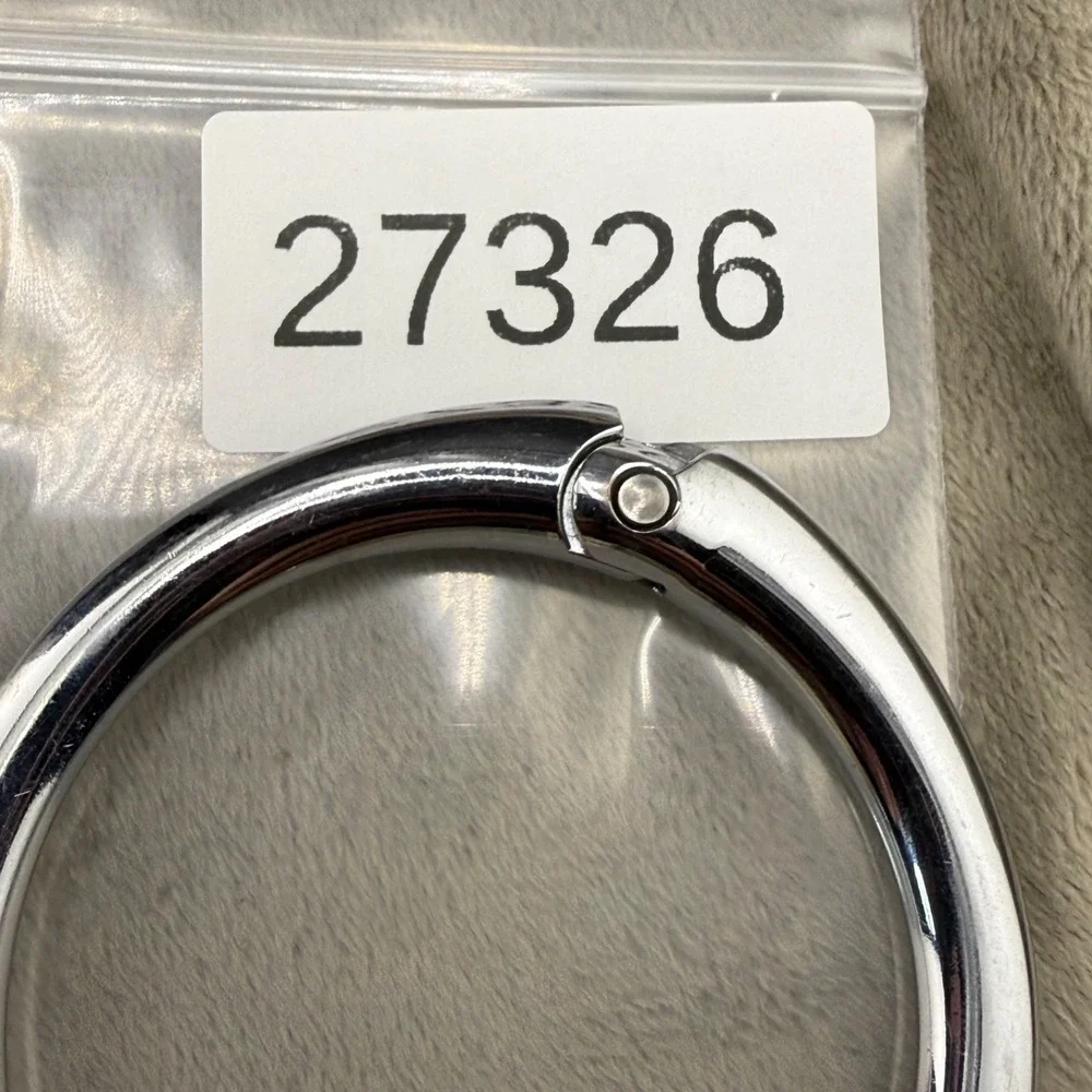Vintage Clipa Bangle Bracelet Silver Tone Signed 7